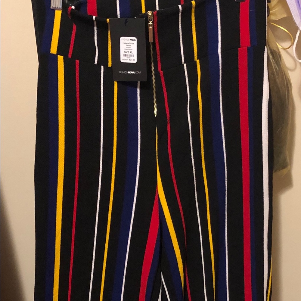 Flare Stripe Pants